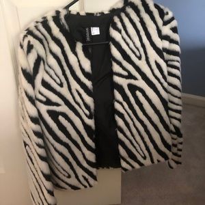 Faux fur jacket